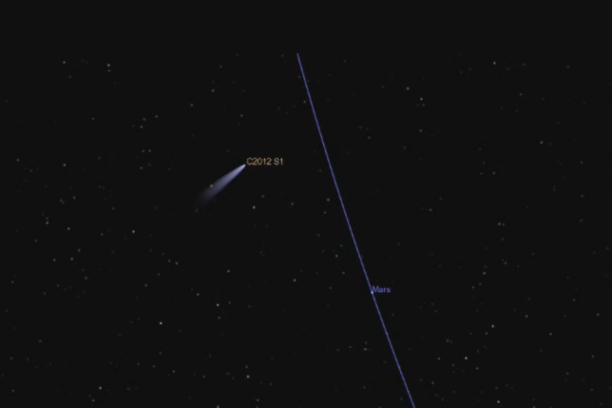 Comet ISON Approach To Mars