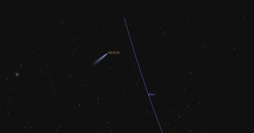 Comet ISON Approach To Mars