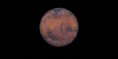 Mars With Clouds
